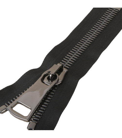 Dark gray fashion zipper