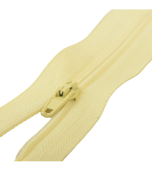 Fine Polyester closure No. 2 straw yellow color