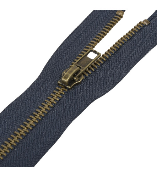 Navy blue separable metal closure no. 5