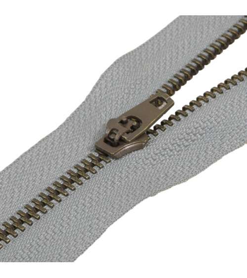 Non-separable metal closure special pocket - ash gray