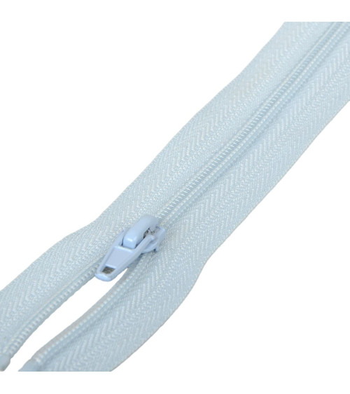 Separable sports zipper spiral mesh - baby blue