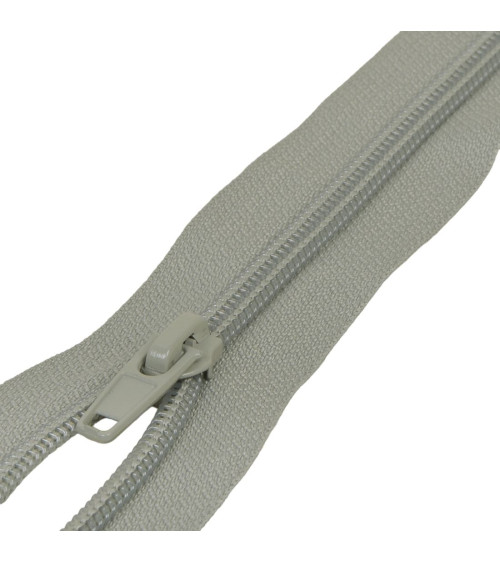 Separable sports zipper spiral mesh - ash gray