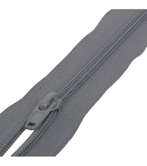 Cremallera deportiva de malla en espiral separable - gris oscuro