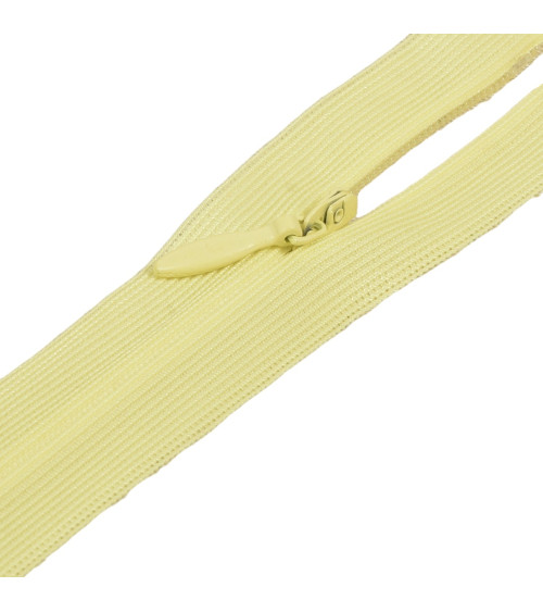 Adjustable non-separable invisible zipper - primrose yellow