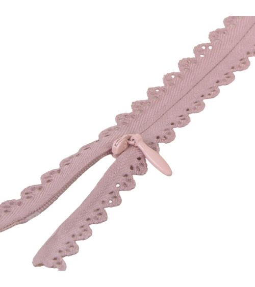 Adjustable non-separable lace closure - pink