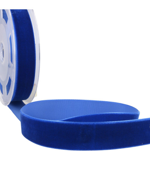 10m reel of high density royal blue velvet