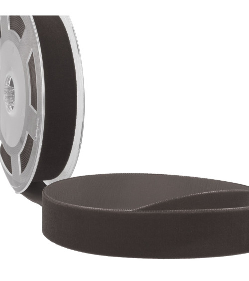 10m reel High density grey black velvet