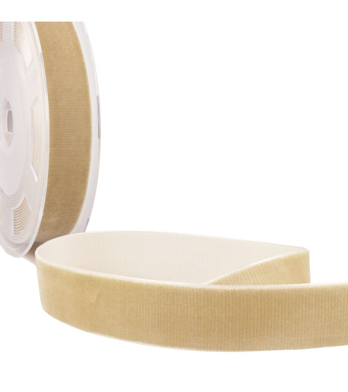 10m spool of high density beige velvet