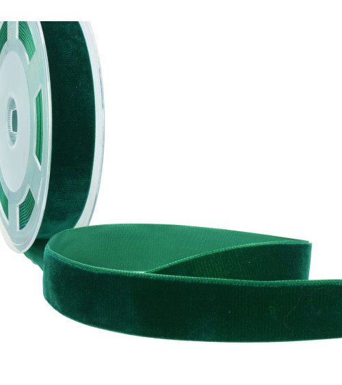 10m reel of high density bottle green velvet