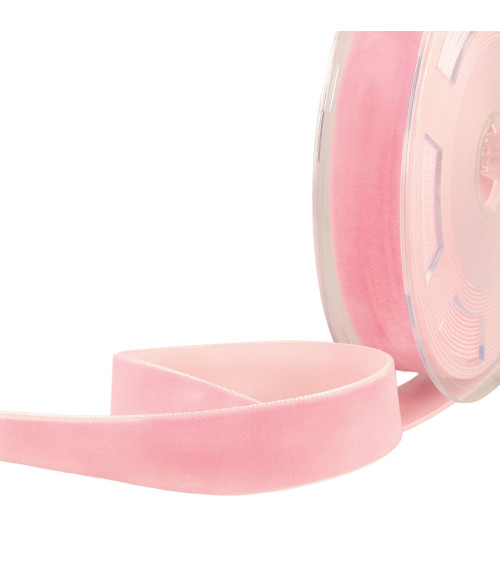 10m spool of high density pink velvet