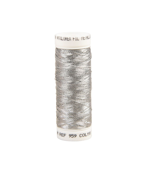 150m silver metallic thread made in France