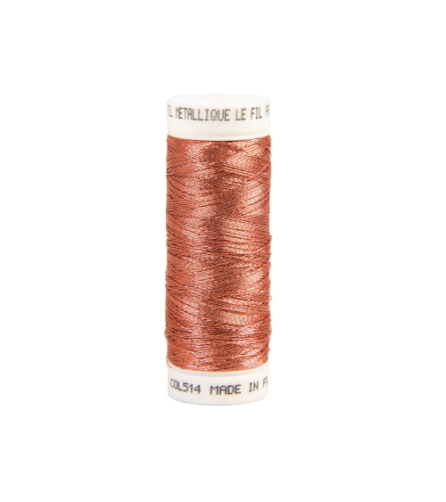 150m laurel pink metallic wire made in France