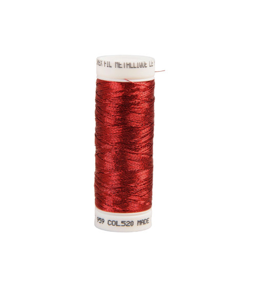 Hilo metálico rojo Beaujolais de 150 m fabricado en Francia.