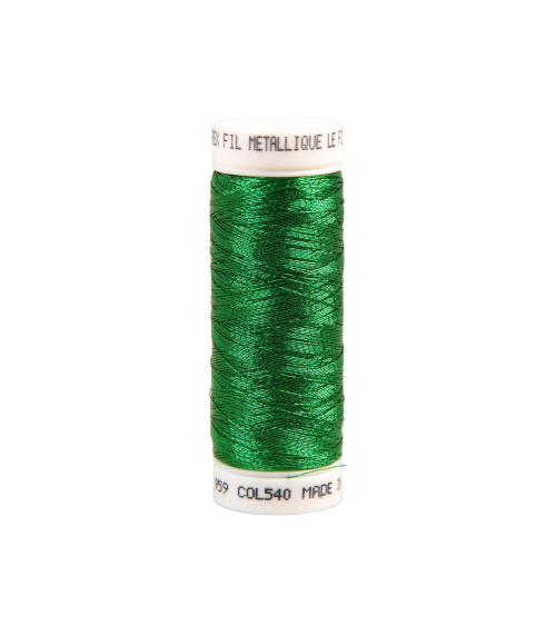 150m Normandy green metallic thread made in France