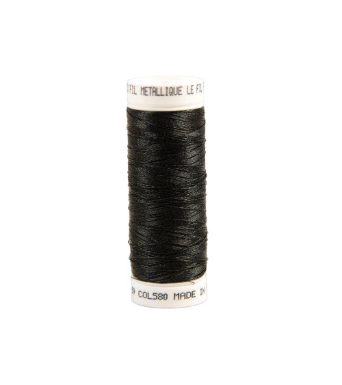 150m black metallic wire made in France