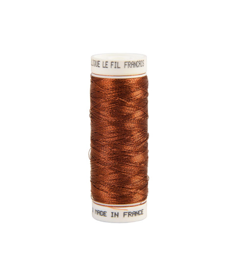 150m rust orange metallic wire made in France