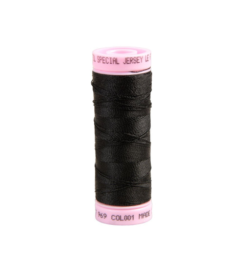 Special jersey thread 140m black made in France