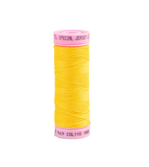 Special jersey thread 140m yellow made in France