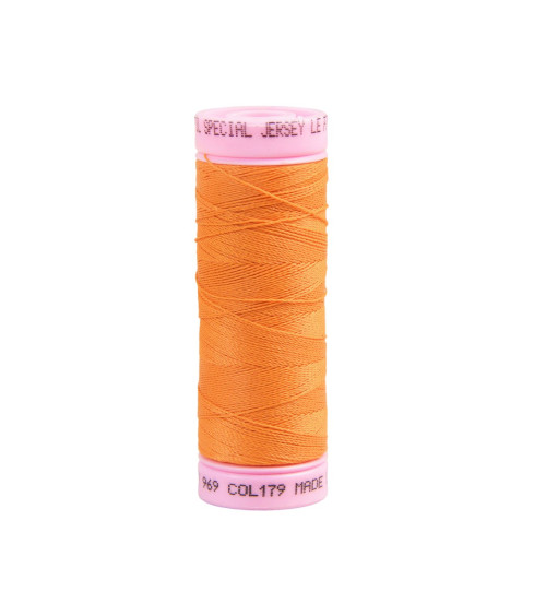 Special jersey thread 140m orange made in France