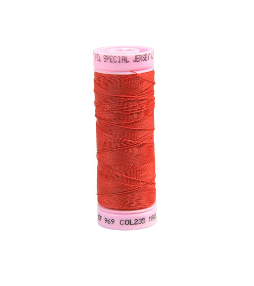 Special jersey thread 140m red made in France