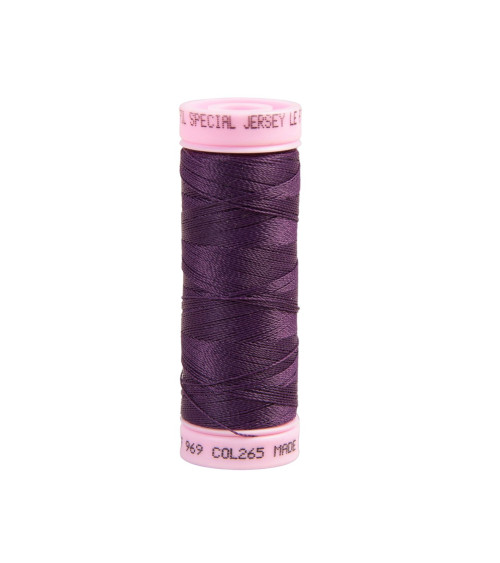 Special jersey thread 140m purple made in France