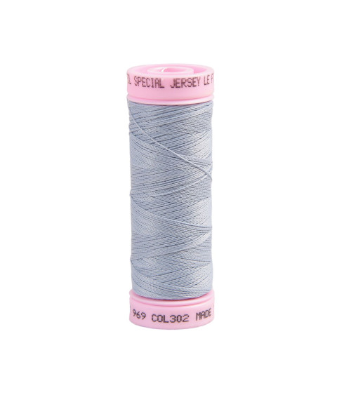 Special jersey thread 140m baby blue made in France