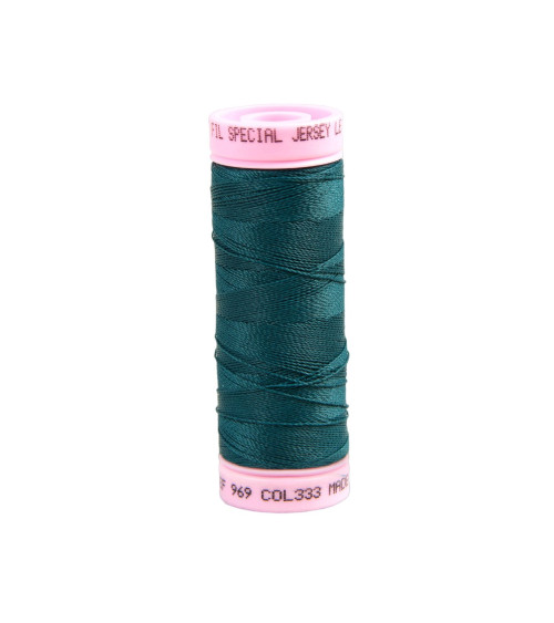 Special jersey thread 140m pacific blue made in France