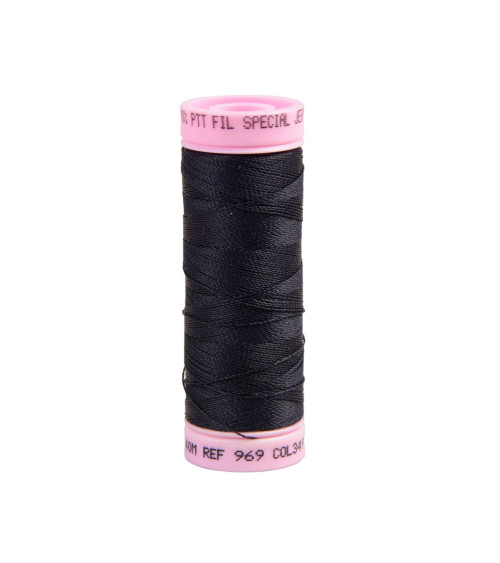 Special jersey thread 140m ink blue made in France