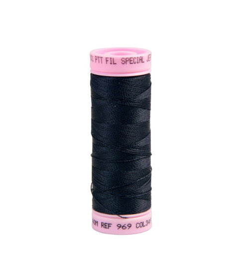 Special jersey thread 140m dark navy made in France