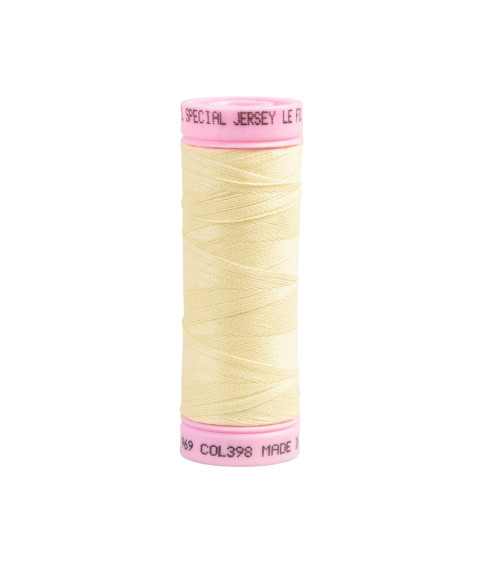 Special jersey thread 140m cream made in France