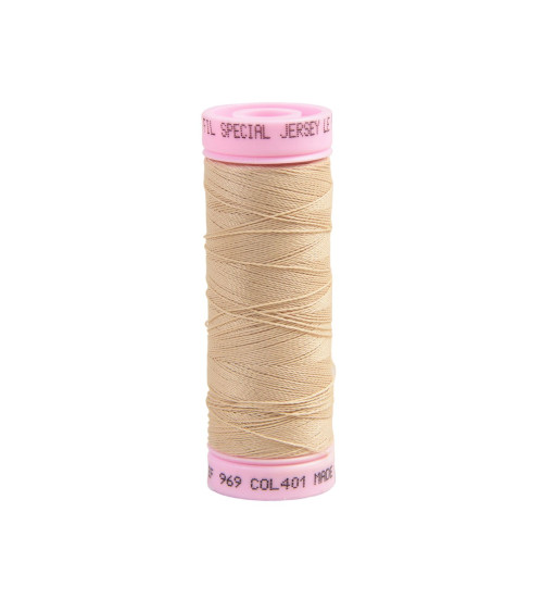 Special jersey thread 140m beige made in France