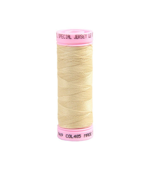 Special jersey thread 140m beige made in France