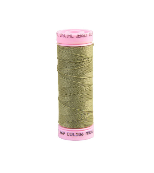 Special jersey thread 140m khaki green made in France