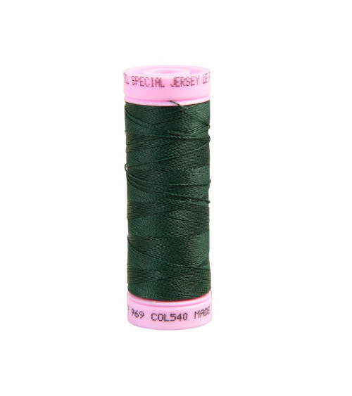 Special jersey thread 140m bottle green made in France