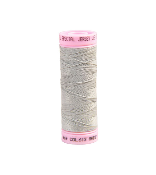 Special jersey thread 140m rain grey made in France