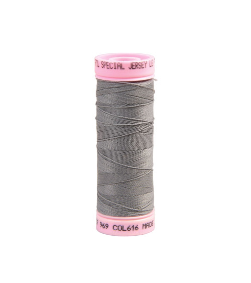 Special jersey thread 140m ash gray made in France