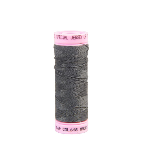 Special jersey thread 140m dark grey made in France