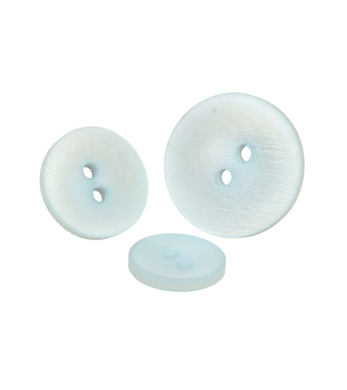 Baby blue satin 2-hole button