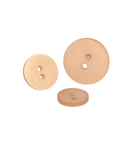 2-hole satin beige stone button