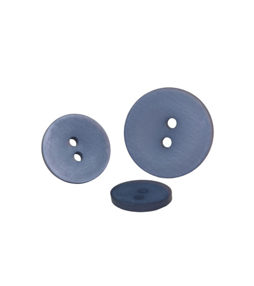 Navy blue satin 2-hole button