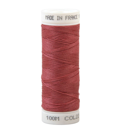 Polyester sewing thread 100m made in France - terracotta 224