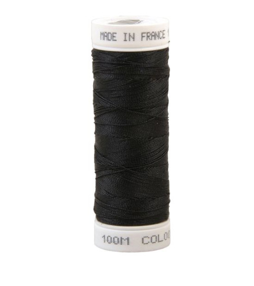 Polyester sewing thread 100m made in France - black 1