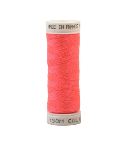 Fil rose fluo poliestere 150m Made in France Oeko-Tex