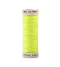Fil jaune fluo polyester 150m Made in France Oeko-Tex
