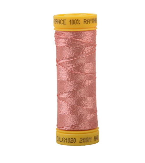 100% viscose embroidery thread spool 200m - Pink Incarnadine C20