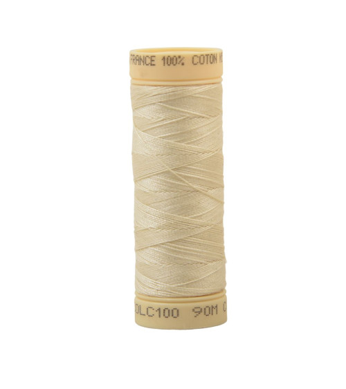 90m cotton thread spool made in France - Ecru C100