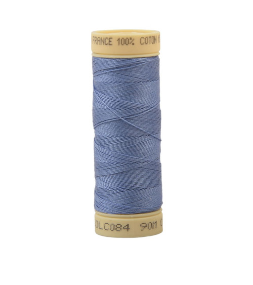 90m cotton thread spool made in France - Petrol blue C84