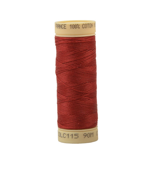 90m cotton thread spool made in France - Poppy red C115