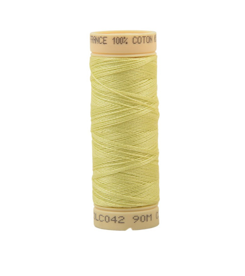 90m cotton thread spool made in France - Chartreuse green C42