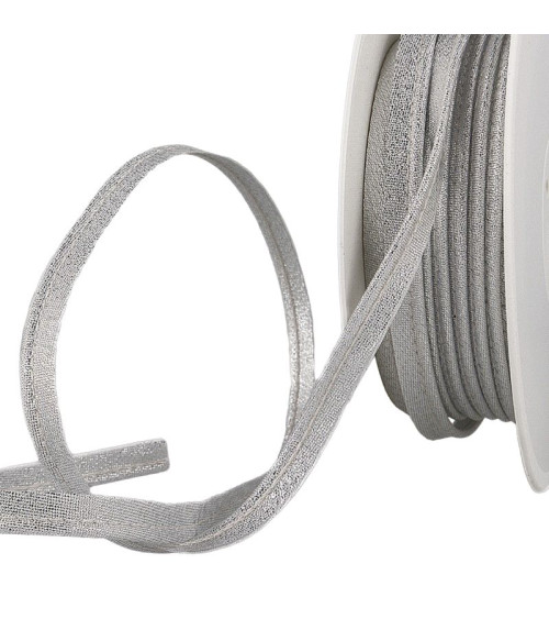 25m spool of 10mm silver metallic piping